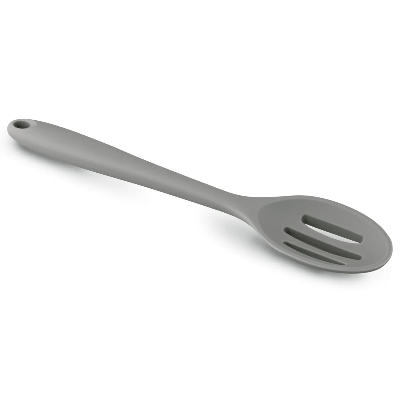 Łyżka silikonowa ażurowa Tadar Silico Alix 27,5 x 5,5 cm szara