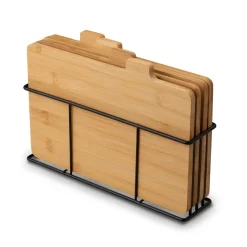 Zestaw 4 desek do krojenia ze stojakiem Konighoffer Cedar 29 x 21 x 7 cm