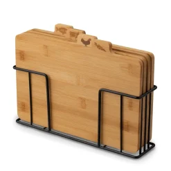 Zestaw 4 desek do krojenia ze stojakiem Konighoffer Cedar 29 x 21 x 7 cm
