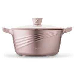 Zestaw garnków ceramicznych na indukcję Starke Pro Naturale Rose Gold 10 elementów
