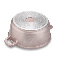 Zestaw garnków Konighoffer Pollo Rose Gold 8 elementów 2 nakładki i 2 podkładki