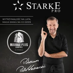 Zestaw garnków marmurowych na indukcję Starke Pro Redwood 10 elementów