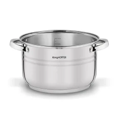 Zestaw garnków na indukcję Konighoffer Bari Silver 8 elementów