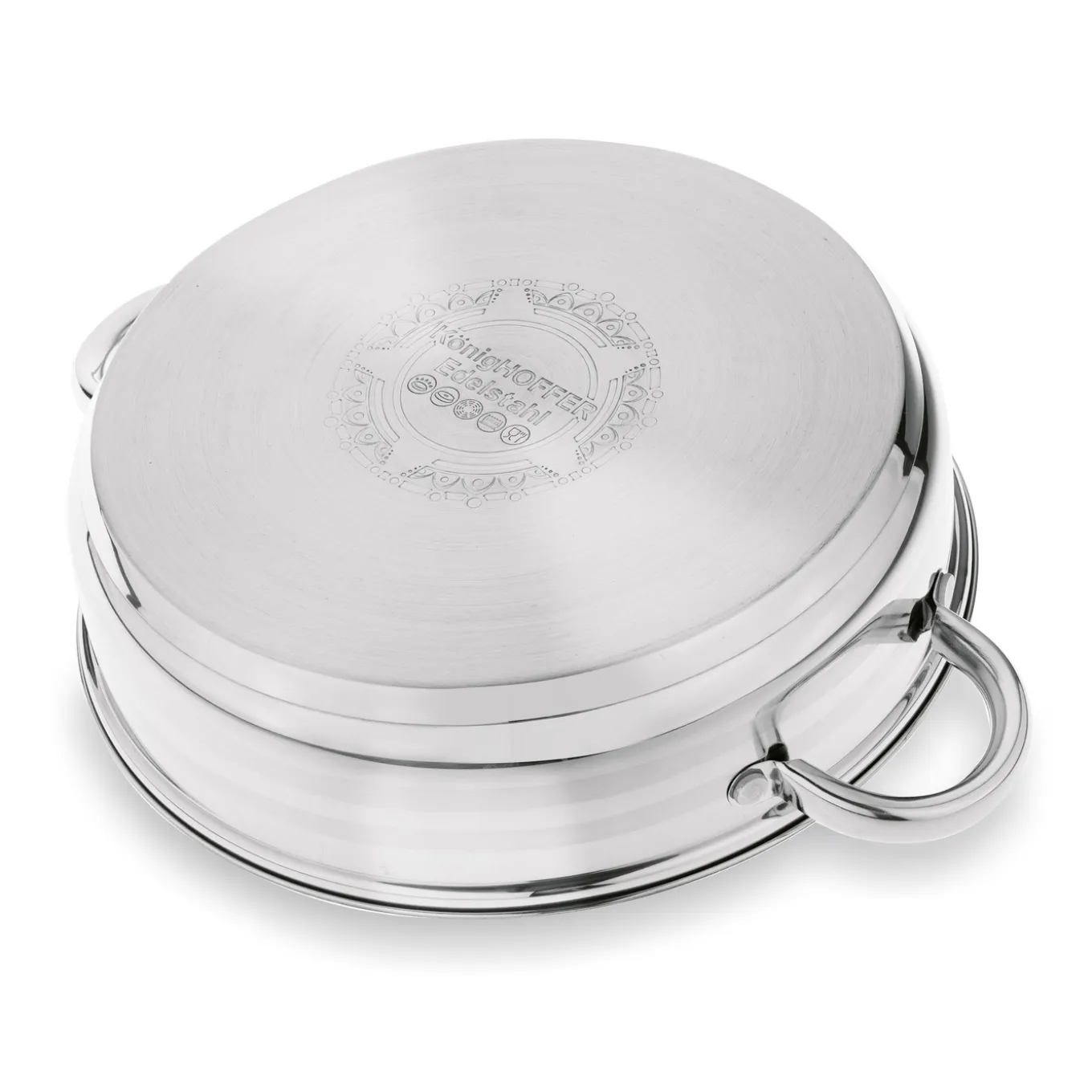 Zestaw garnków na indukcję Konighoffer Bari Silver 8 elementów