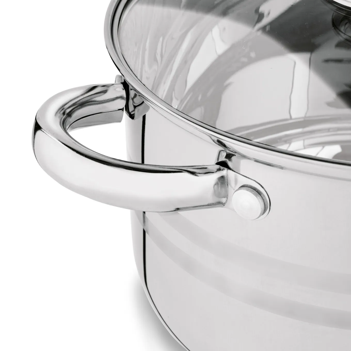 Zestaw garnków na indukcję Konighoffer Bari Silver 8 elementów