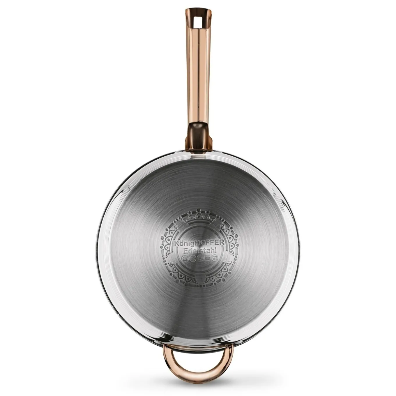 Zestaw garnków na indukcję Konighoffer Bari Rose Gold 12 elementów