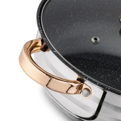 Zestaw garnków na indukcję Konighoffer Bari Rose Gold 12 elementów