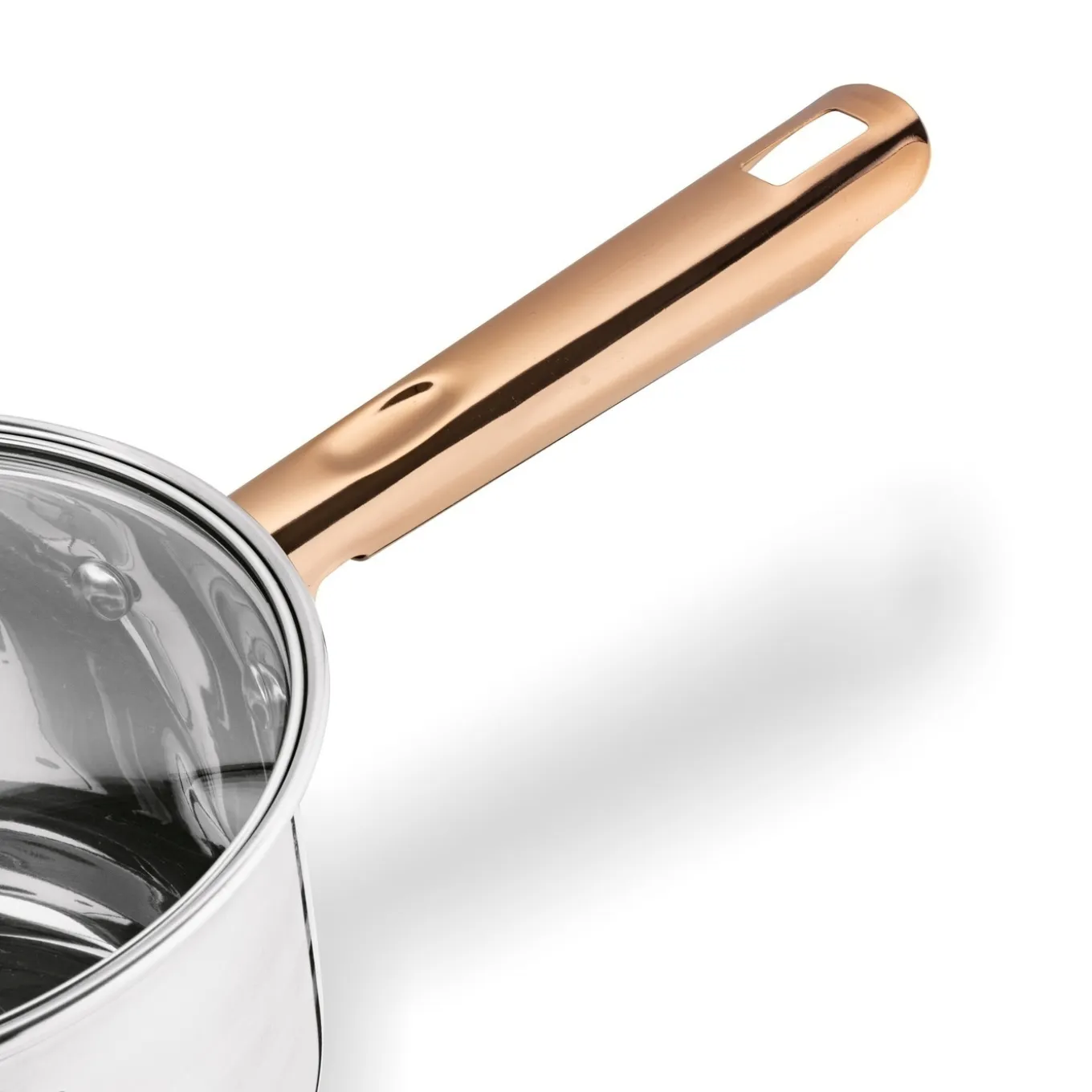 Zestaw garnków na indukcję Konighoffer Bari Rose Gold 12 elementów