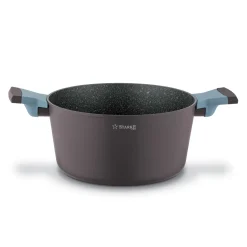 Zestaw garnków na indukcję marmurowych Starke Pro Luxury Grey II 8 elementów