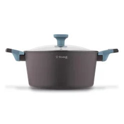 Zestaw garnków na indukcję marmurowych Starke Pro Luxury Grey II 8 elementów