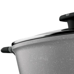Zestaw garnków na indukcję marmurowych Starke Pro Musse Grey 10 elementów