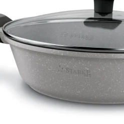 Zestaw garnków na indukcję marmurowych Starke Pro Musse Grey 10 elementów