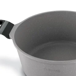 Zestaw garnków na indukcję marmurowych Starke Pro Musse Grey 10 elementów