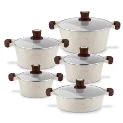 Zestaw garnków na indukcję non-stick Starke Pro Canolo 10 elementów