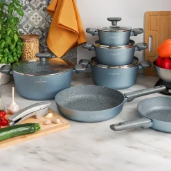 Zestaw garnków na indukcję non stick Starke Pro Double 10 elementów