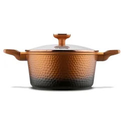 Zestaw garnków na indukcję Starke Pro Texture Copper 10 elementów