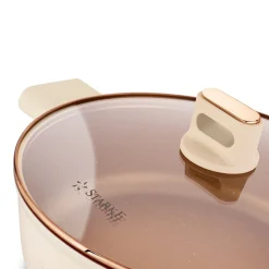 Zestaw garnków na indukcję Starke Pro Starlet Beige 10 elementów