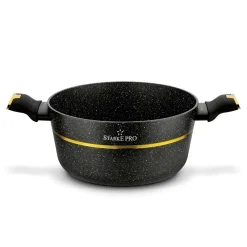 Zestaw garnków na indukcję Starke Pro Golden Marble 10 elementów