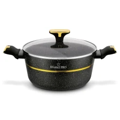 Zestaw garnków na indukcję Starke Pro Golden Marble 10 elementów