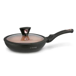 Zestaw garnków na indukcję z powłoką marmurową Starke Pro Dark Copper 10 elementów