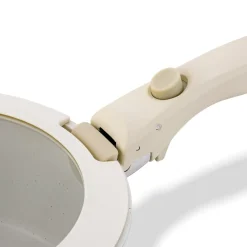 Zestaw garnków Starke Pro Compacti Cream 9 elementów odpinany uchwyt
