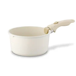 Zestaw garnków Starke Pro Compacti Cream 9 elementów odpinany uchwyt