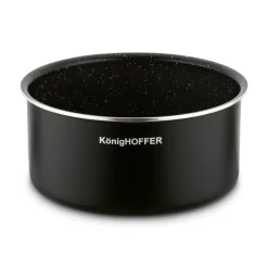 Zestaw garnków z odpinaną rączką Konighoffer Spinel Black 4 elementy bez indukcji