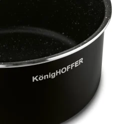 Zestaw garnków z odpinaną rączką Konighoffer Spinel Black 4 elementy bez indukcji