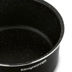 Zestaw garnków z odpinaną rączką Konighoffer Spinel Black 4 elementy indukcja