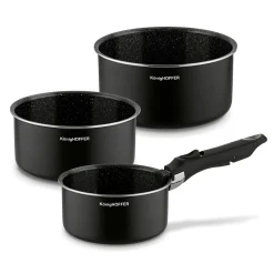 Zestaw garnków z odpinaną rączką Konighoffer Spinel Black 4 elementy indukcja