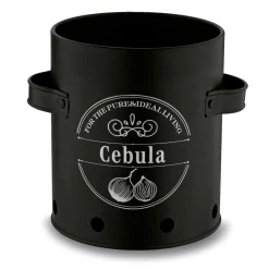 Zestaw 3 metalowych pojemników kuchennych Tadar Ziemniaki Cebula Czosnek