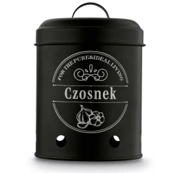 Zestaw 3 metalowych pojemników kuchennych Tadar Ziemniaki Cebula Czosnek