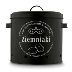 Zestaw 3 metalowych pojemników kuchennych Tadar Ziemniaki Cebula Czosnek