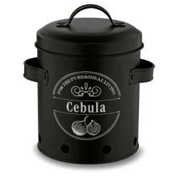 Zestaw 3 metalowych pojemników kuchennych Tadar Ziemniaki Cebula Czosnek