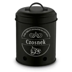Zestaw 3 metalowych pojemników kuchennych Tadar Ziemniaki Cebula Czosnek