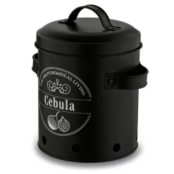 Zestaw 3 metalowych pojemników kuchennych Tadar Ziemniaki Cebula Czosnek