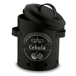 Zestaw 3 metalowych pojemników kuchennych Tadar Ziemniaki Cebula Czosnek