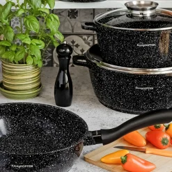 Zestaw 2 młynków ręcznych do soli i pieprzu Tadar Cayenne czarny i biały