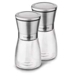 Zestaw młynków ręcznych do soli i do pieprzu Konighoffer Thor 170 ml srebrny