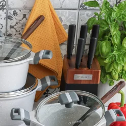 Zestaw noży kuchennych w bloku drewnianym Starke Pro Taylor 6 elementów