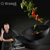 Zestaw 3 patelni granitowych głębokich Starke Pro Piccante 20 cm 24 cm 28 cm