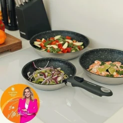 Zestaw 3 patelni z odpinaną rączką Konighoffer Colate 20 cm 24 cm 28 cm