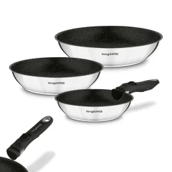 Zestaw 3 patelni z odpinaną rączką Konighoffer Colate 20 cm 24 cm 28 cm