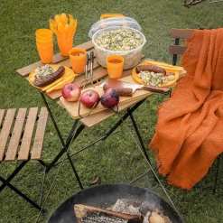 Zestaw piknikowy turystyczny dla 6 osób Tuffex 31 elementów mix kolorów