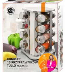 Zestaw przyprawników Konighoffer Tullo 16 elementów 19,5 x 27,2 cm