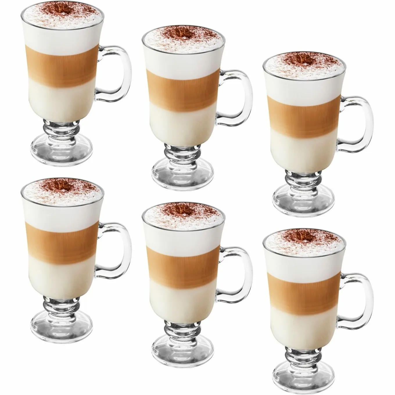 Zestaw 6 szklanek Tadar Irish 240 ml i 6 łyżeczek koktajlowych