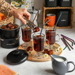 Zestaw 6 szklanek Tadar Irish 240 ml i 6 łyżeczek koktajlowych