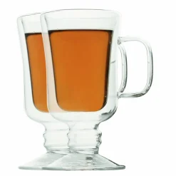 Zestaw 6 szklanek termicznych Tadar Sublime Irish 200 ml i 8 szklanych słomek