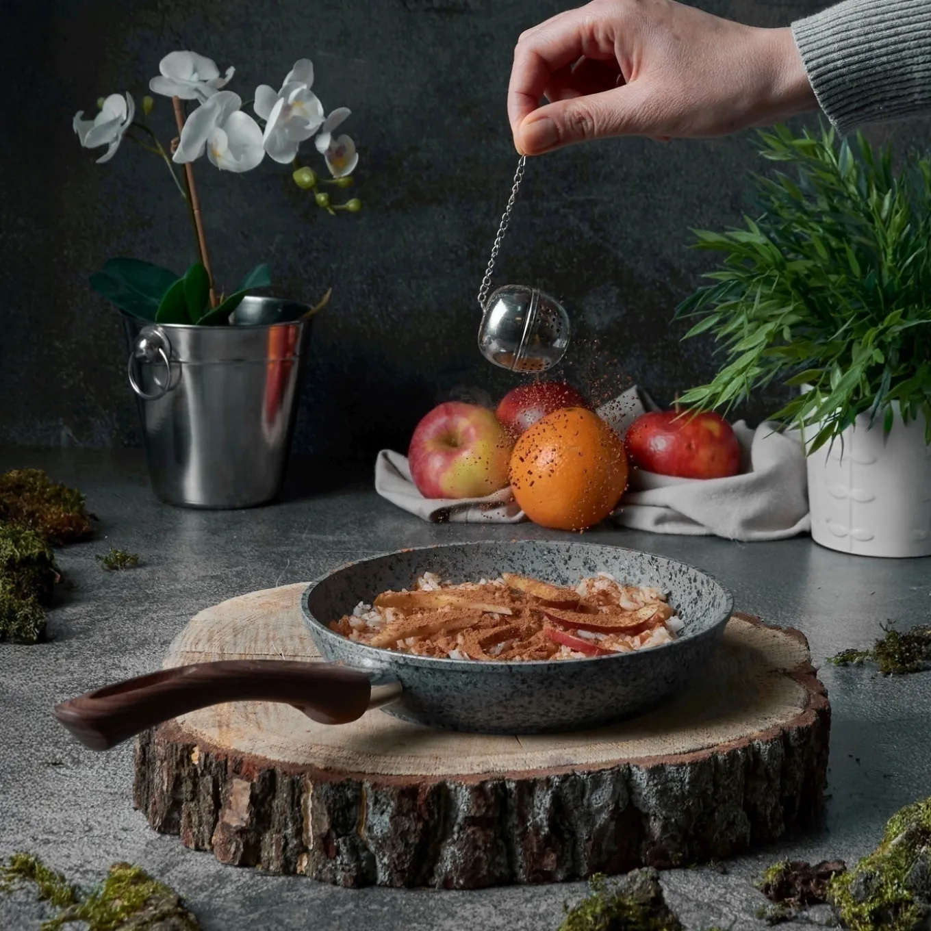 Zestaw trzech patelni granitowych Konighoffer Geos 20 cm 24 cm 28 cm